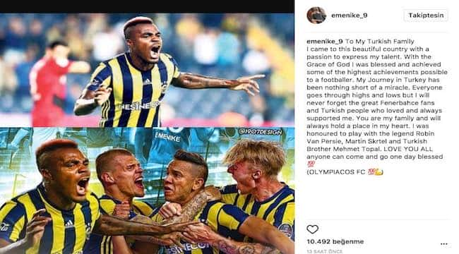 emmanuel emenike duygusal paylasim