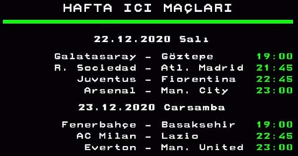 Hafta içi izlemeniz gereken 9 maç