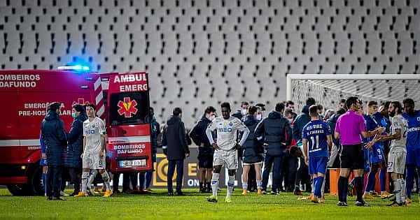 Belenenses - Porto maçında korku dolu anlar!