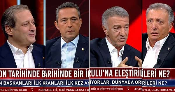 Dört büyük kulübün başkanı HaberTürk'te konuştu