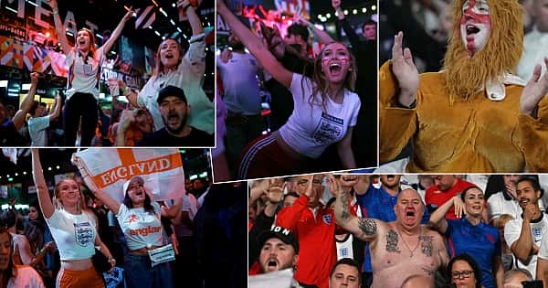 İngiltere'de çılgın final kutlaması