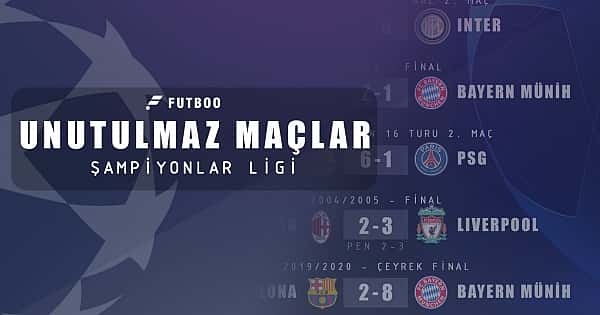 Şampiyonlar Ligi'nde unutulmayacak maçlar!