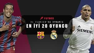 El Clasico'da oynamış en iyi 20 oyuncu
