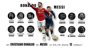 Hem Cristiano Ronaldo hem Messi ile birlikte oynayan 12 futbolcu!