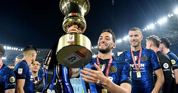 Inter'in kupa coşkusu! Hakan Çalhanoğlu...