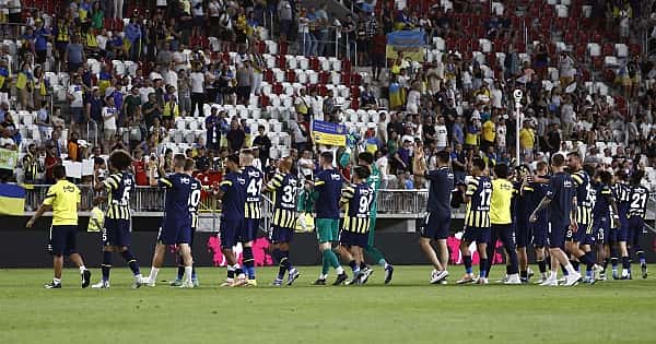 Dinamo Kiev - Fenerbahçe maçından öne çıkan kareler