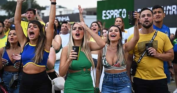 Brezilya'da çeyrek final kutlaması