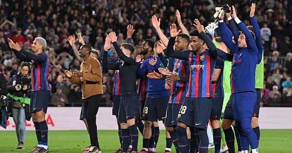 El Clasico'da Barcelona'nın zafer kutlaması