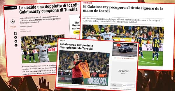 Dünya basınında Galatasaray'ın şampiyonluğu