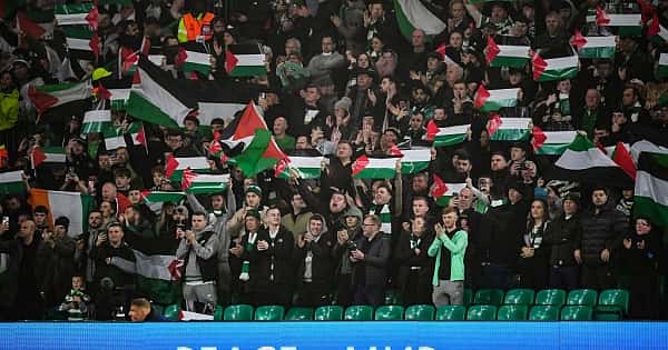 Celtic taraftarından Filistin desteği