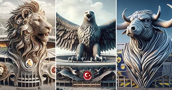 Yapay zekayla oluşturulan stadyumlar