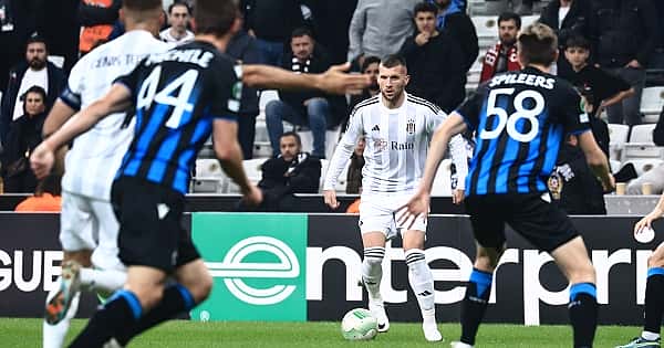 Beşiktaş - Club Brugge maçının öne çıkan kareleri