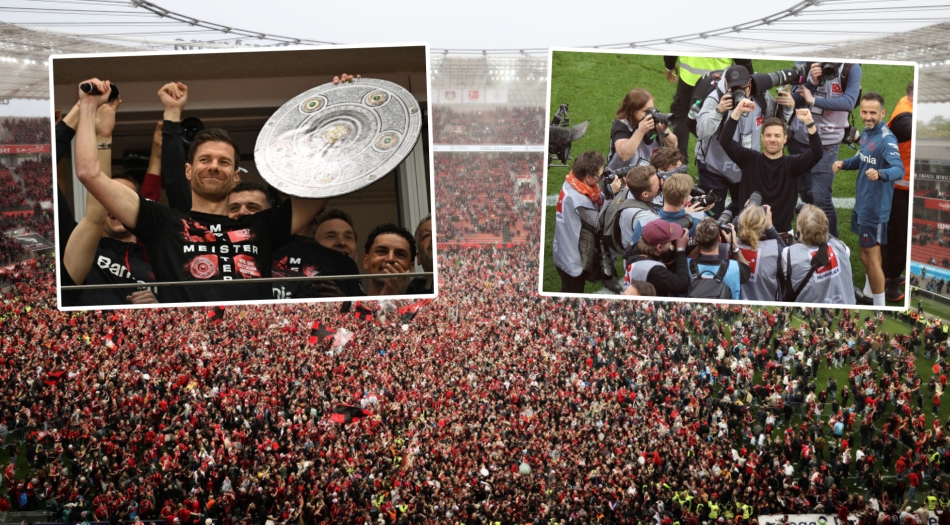 Leverkusen tarihi zaferi saha içinde kutladı!