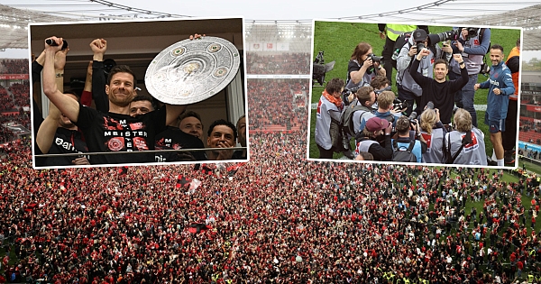 Bayer Leverkusen'in çılgın şampiyonluk kutlaması