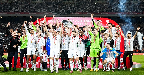 Beşiktaş'ın Türkiye Kupası kutlaması