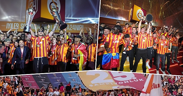 Galatasaray'ın Rams Park'taki şampiyonluk kutlaması