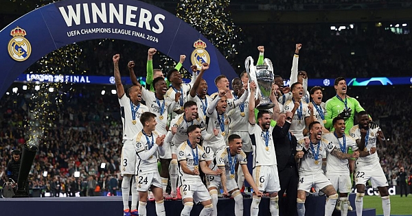 Real Madrid'in Şampiyonlar Ligi kutlaması