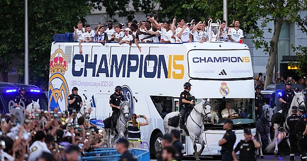 Real Madrid, Şampiyonlar Ligi için zafer turuna çıktı