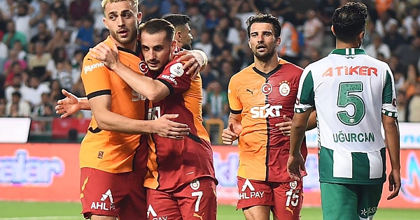 Konyaspor - Galatasaray maçının öne çıkan kareleri