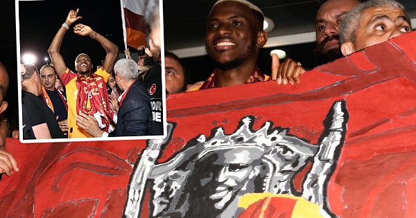 Galatasaray'da Victor Osimhen'e çılgın karşılama