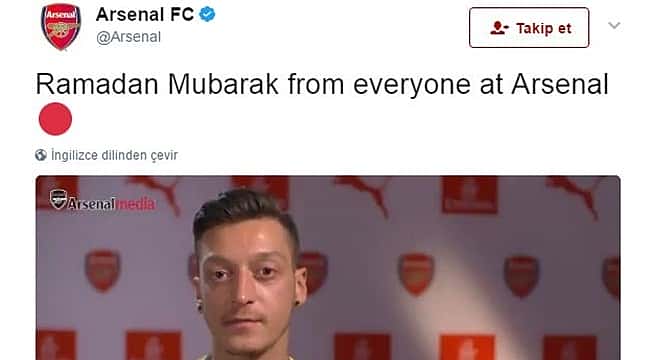 Arsenal, Ramazan'ı Mesut Özil ile kutladı