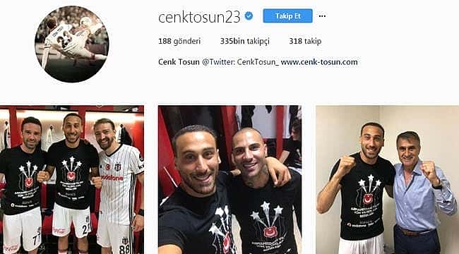 Beşiktaşlı oyuncular şampiyonluğu sosyal medyada kutladı