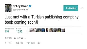 Bobby Dixon'dan kitap sürprizi