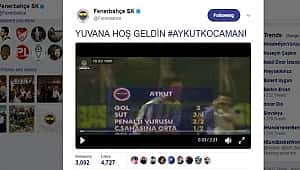 Fenerbahçe'den Aykut Kocaman'a hoş geldin videosu