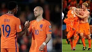 Lens ve Kuyt'tan Sneijder'e kutlama