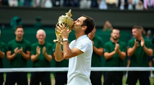 Mario Cilic'i yenen Roger Federer, Wimbledon'da tarihi bir zafere ulaştı