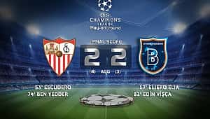 Şampiyonlar Ligi direkten döndü