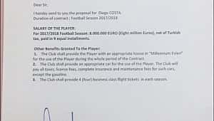 Fenerbahçe Diego Costa'yla ilgili açıklama yayınladı