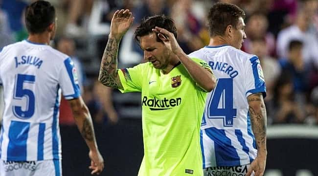 Leganes Barça'yı 2 dakikada şoka soktu