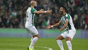 Bursaspor 3 puanı iki golle aldı