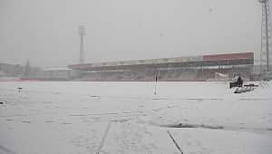 Boluspor-Galatasaray maçına kar engeli