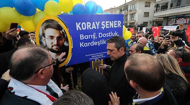 Koray Şener Barış, Dostluk ve Kardeşlik Parkı açıldı