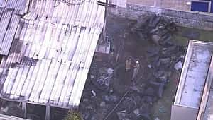 Futbol tesislerinde yangın