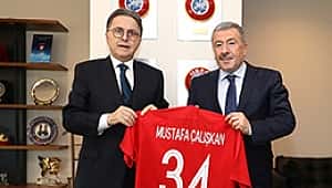 Mustafa Çalışkan'dan Hüsnü Güreli'ye ziyaret