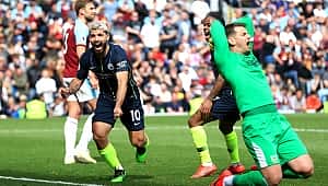 Manchester City 3 puanı Agüero ile aldı