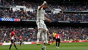 Real Madrid Bilbao'yu Benzema'nın hat-trick'iyle geçti