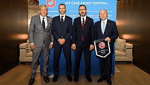 Kasapoğlu ve Özdemir Ceferin'i ziyaret etti