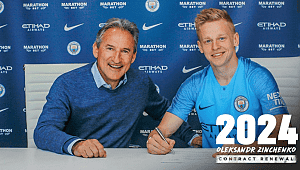 Zinchenko 2024 yılına kadar Manchester City'de