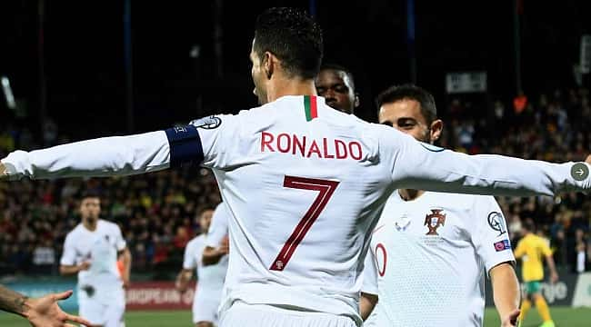 Cristiano Ronaldo'dan Litvanya'ya 4 gol birden