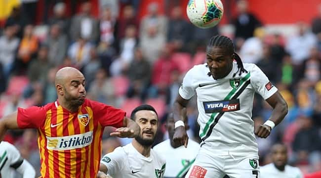 Denizli Kayseri'den puan çıkarttı: 1-1