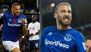 Cenk Tosun 90+7'de Everton'a puan getiren golü attı