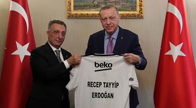 Cumhurbaşkanı Erdoğan, Beşiktaş Başkanı Çebi'yi kabul etti