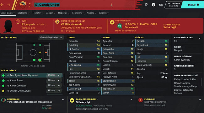 FM 2020'deki Türk wonderkid'ler