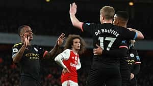 De Bruyne coştu City Arsenal'i farklı yendi