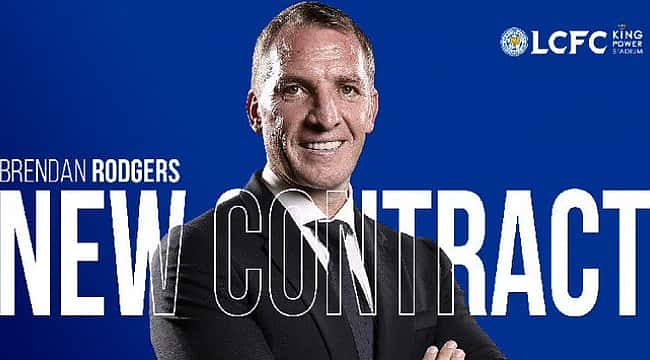 Leicester City Brendan Rodgers'la 2025 yılına kadar sözleşme uzattı