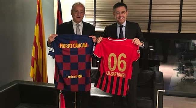 Murat Cavcav Barcelona Başkanı ile bir araya geldi